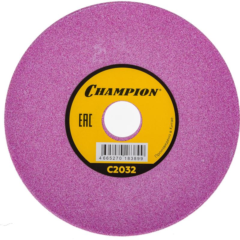 Заточной диск Champion C2032 (для станка C2001, 145x3.2x22.2 мм) диск заточной patriot pgd348 145х22 2х4 8 мм для заточки цепей с шагом 3 8