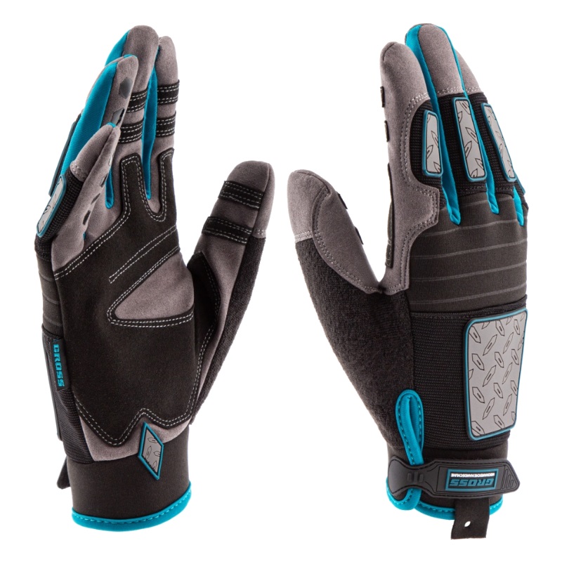 Перчатки универсальные комбинированные Gross Deluxe, XL 90326 полиэтиленовые прозрачные удлинённые перчатки размера l 10 мкм