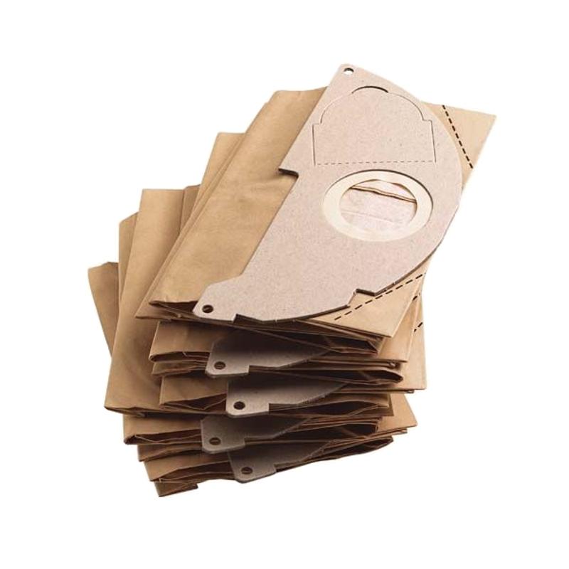 Фильтр-мешки пылесборники Karcher 6.904-322, материал бумажные, комплект 5 шт. для пылесоса мешки бумажные для пылесоса karcher se 19 л 5 шт