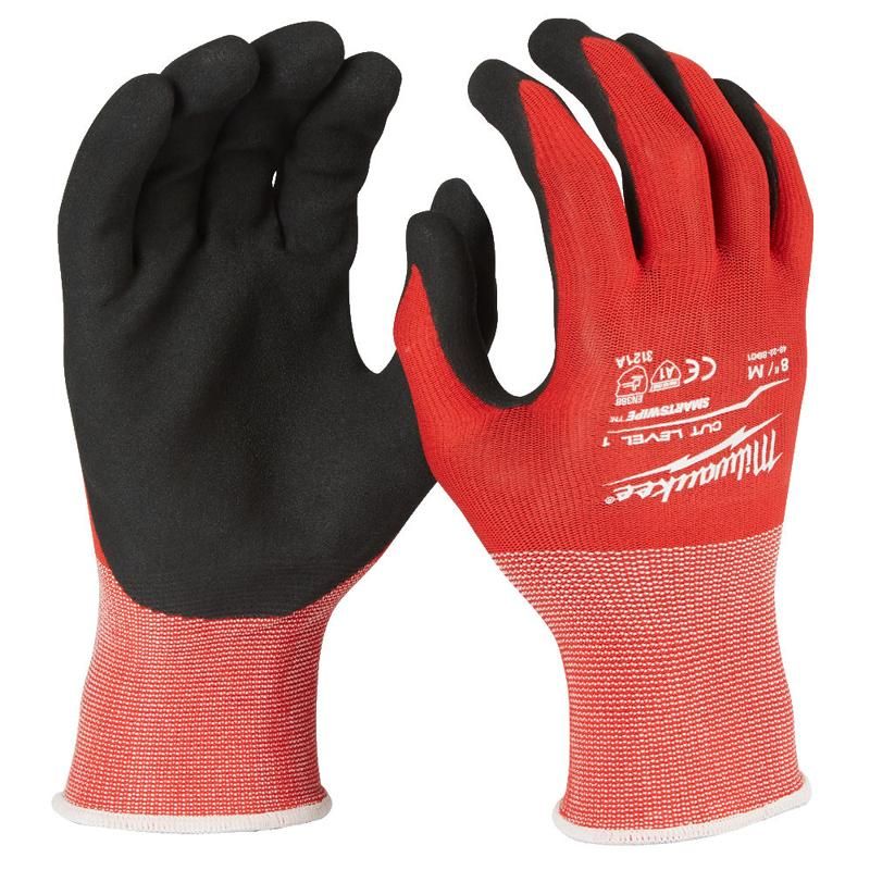 Перчатки Milwaukee 4932471418 с защитой от порезов, уровень 1, размер XL/10 (пара) перчатки х б латексный облив двойной универсальный размер люкс