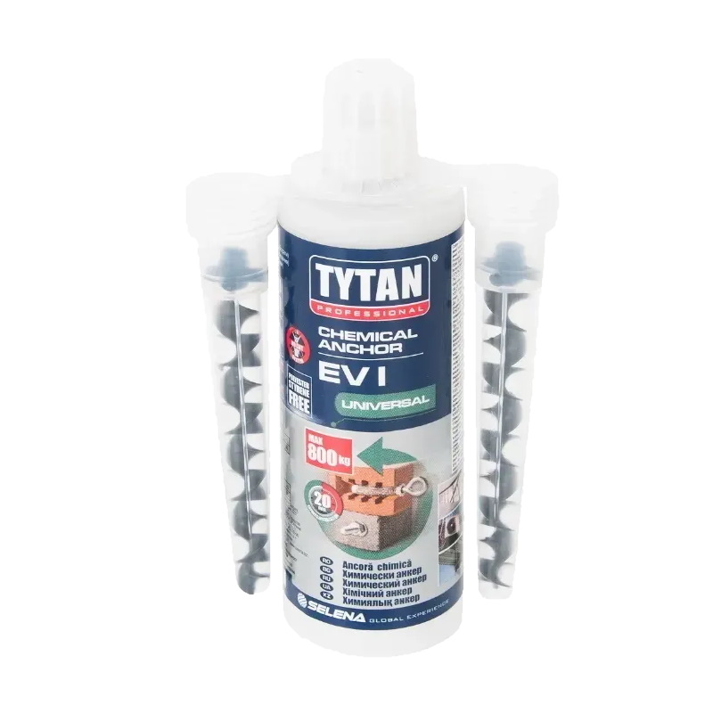 Анкер химический двухкомпонентный Tytan Professional, (компонент А + компонент В), 165 мл  19242 двухслойные рулонные бумажные полотенца veiro professional