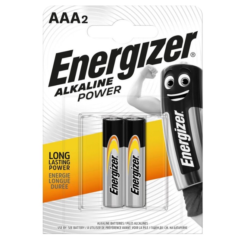 Элемент питания Energizer Power E92 BP2 E300132703 батарейка panasonic ааа lr03 r3 alkaline power алкалиновая 1 5 в спайка 4 шт