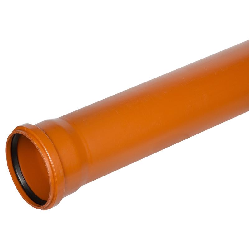 Канализационная труба Водполимер (110x3000 мм, рыжая) труба канализационная 50 2000