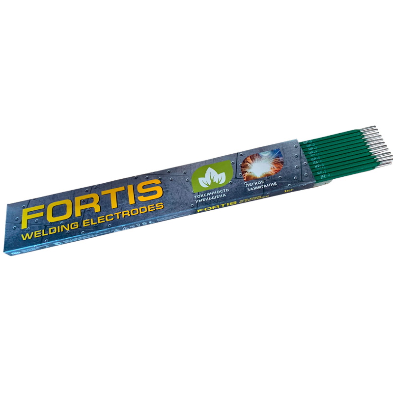 Сварочные электроды для сварки сталей и металлов FORTIS МР-3 2,5мм (1кг) сварочные электроды fortis мр 3 3мм 5кг