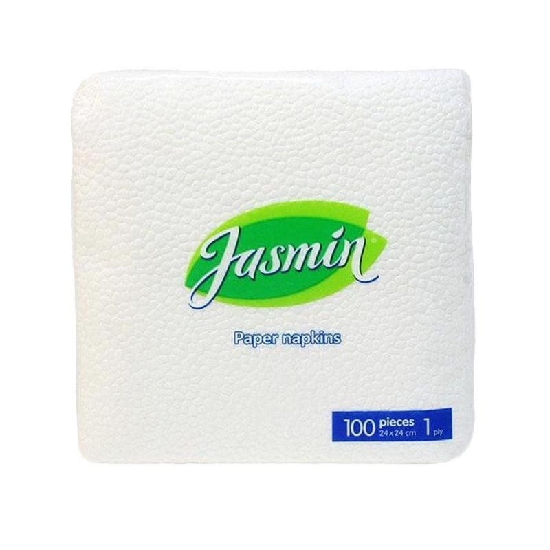 Однослойные салфетки Jasmin (100 шт.) однослойные салфетки для настольных диспенсеров нрб