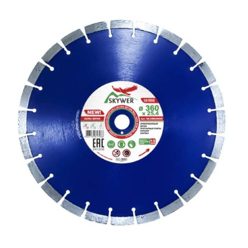 Алмазный диск Md-Stars Ultra Beton (360x3,2x15x25,4 мм, 24T) RSS36025 диск сегментный laser ultra д 450 2 8 25 4 40 4 0 10 16 мм 28 24 4 z асфальт wet dry diamaster