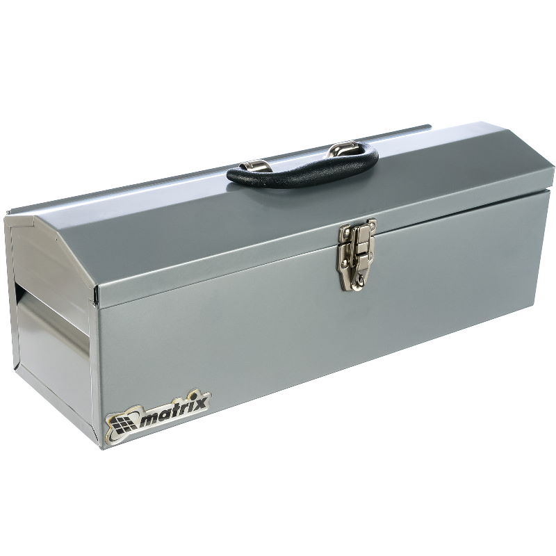 Ящик для переноски инструментов и принадлежностей Matrix 906025 (металл, длина 484, ширина 154, высота 165) металлический ящик для инструментов hoegert technik