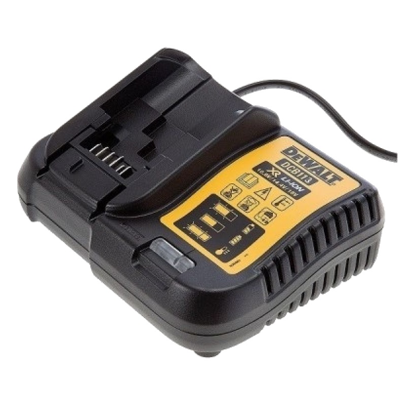 Зарядное устройство для литий-ионных аккумуляторов DeWalt DCB113-EU XR 10,8–18 В, 2,5 A автомобильное зарядное устройство 6в и 12в интеллектуальное полностью автоматическое зарядное устройство