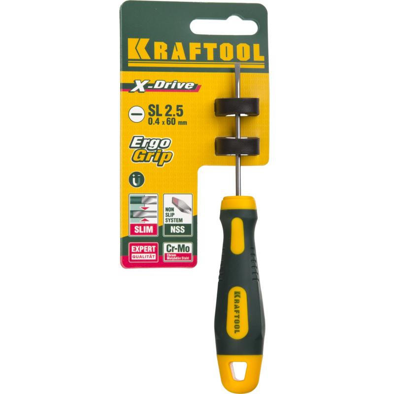 Отвертка Kraftool Х-Drive SL 2.5x60 250071-2.5-060 lego 2k drive для ps5