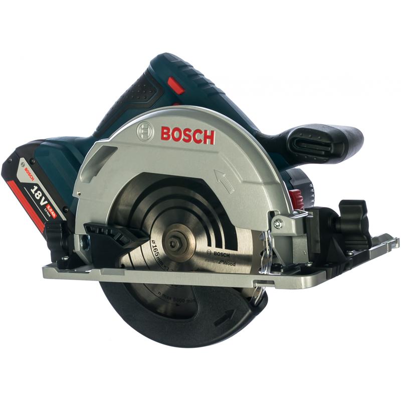 Пила аккумуляторная циркулярная Bosch GKS 18V-57 Solo 0.601.6A2.200 (питание 18v, без акк. и ЗУ) пила дисковая аккумуляторная ставр пда 165 20