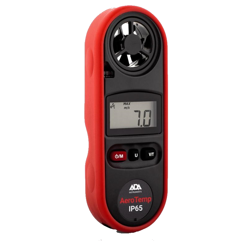 Анемометр-термометр ADA AeroTemp IP65 А00546 цифровой анемометр tasi ta8161 высокоточный ручной анемограф индикатор скорости ветра скорость воздуха измерение температуры воздуха