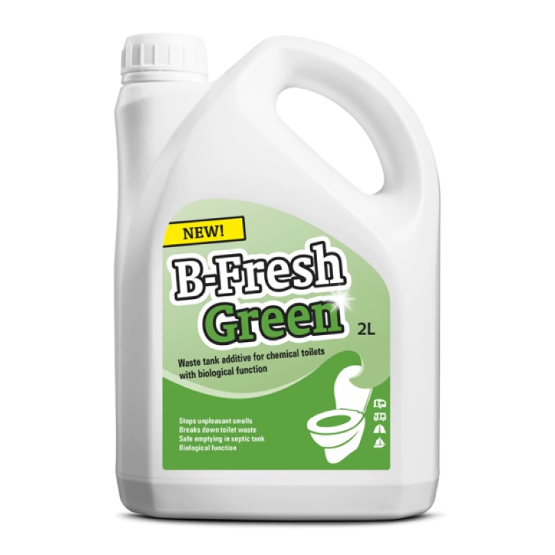 Жидкость для биотуалета Thetford B-Fresh Green, 2 л жидкость для биотуалета thetford campa rinse plus 2 л