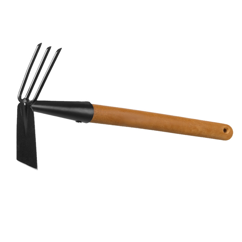 Мотыга-рыхлитель Grinda ProLine 421517, 3 зубца, деревянная ручка, 113х100х575 мм садовый инструмент рыхлитель unitraum un t0722