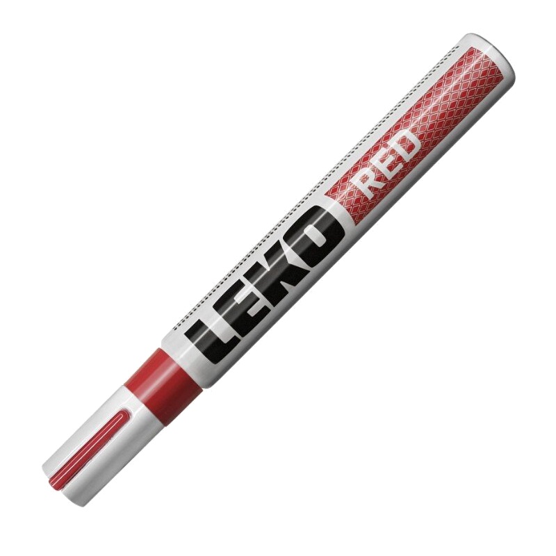 Маркер с нитроэмалью Lekon, красный, 011104 маркер строительный тундра перманентный красный ширина линии 3 мм