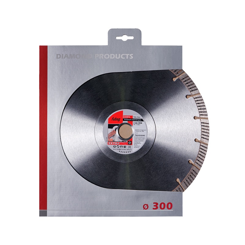 Алмазный отрезной диск по камню Fubag Stein Extra 300x25.4 мм 31300-4 алмазный отрезной диск fubag universal pro 350x30 25 4 мм 12350 6