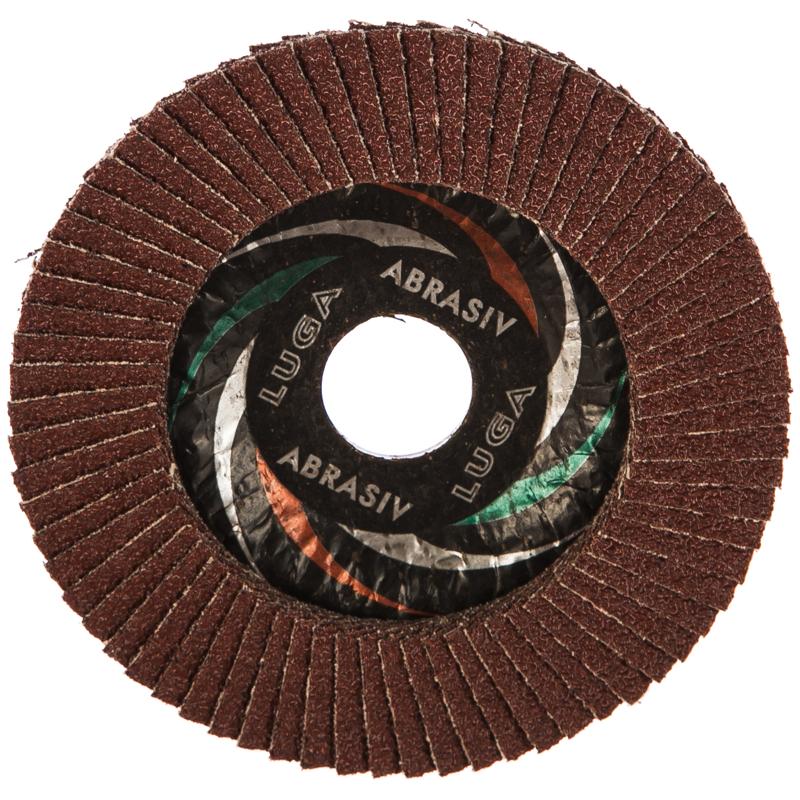 Круг лепестковый торцевой Луга-Абразив Р40 (115x22 мм) торцевой лепестковый круг луга абразив 115x22 мм а60