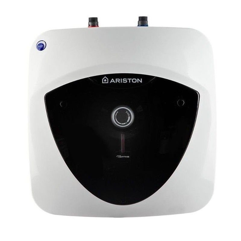 Малолитражный водонагреватель под раковину мощностью 1.2 кВт Ariston ABS Andris Lux 15 UR круглый водонагреватель ariston
