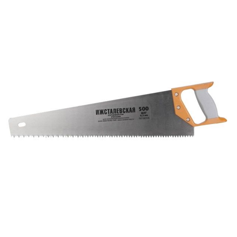 Ножовка по дереву ИЖ Премиум 1520-50-06 z01, шаг 6,5 мм, 500 мм чехол для ножовки tplus