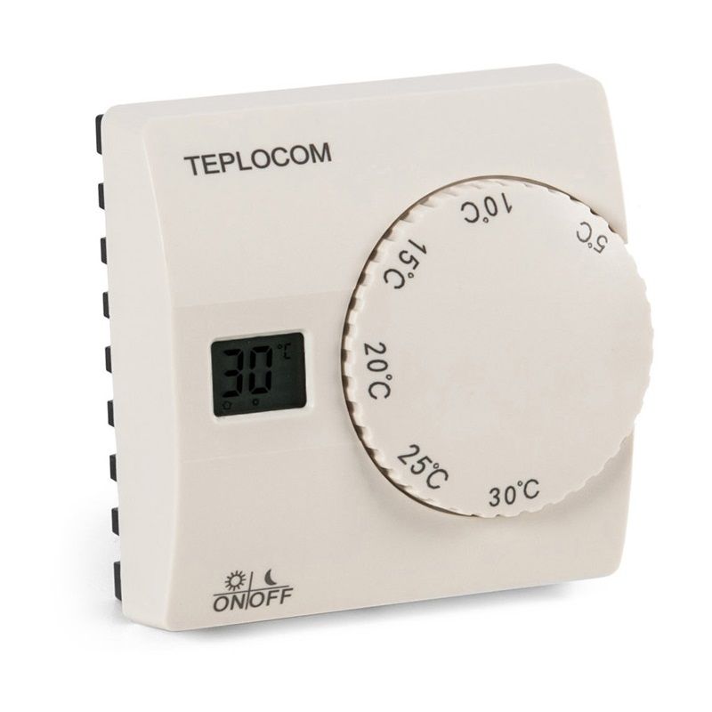 Проводной комнатный термостат Teplocom TS-2AA/8A  для котла термостат программируемый проводной heizen pt8507 комнатный белый