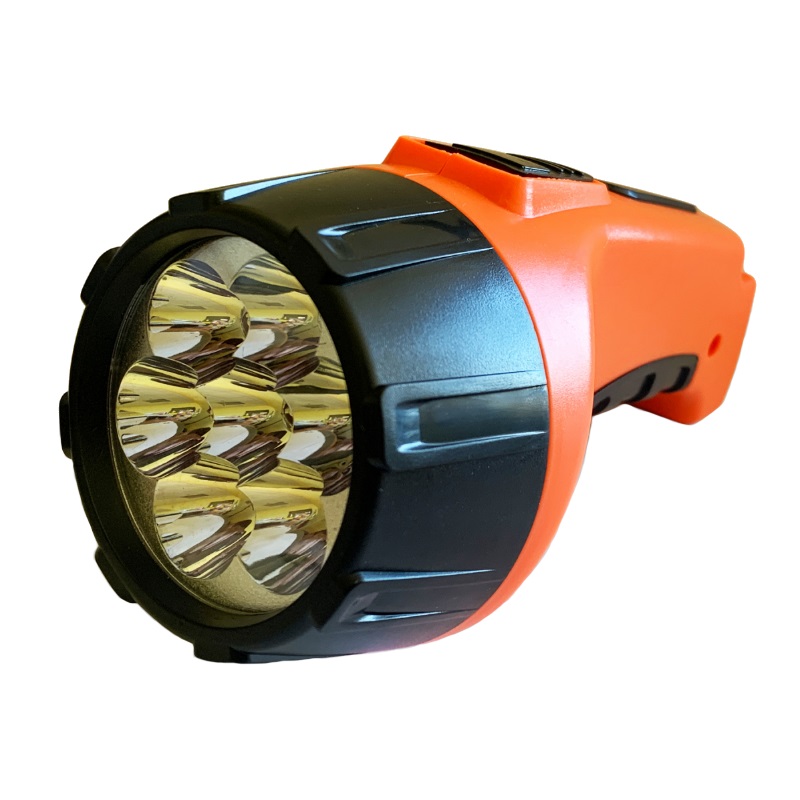 Фонарь ручной Облик 207 (акк. 4V 0.7Аh) 7св/д (32lm), оранжевый, 2 режима, вилка 220V 6841 светодиодный перезаряжаемый фонарик мини ручной фонарик с масштабированием высокий люмен фонарь для кемпинга с боковым светом