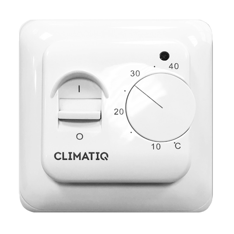 Терморегулятор механический Climatiq BT (белый) 20616 терморегулятор програмируемый climatiq pt белый 20665