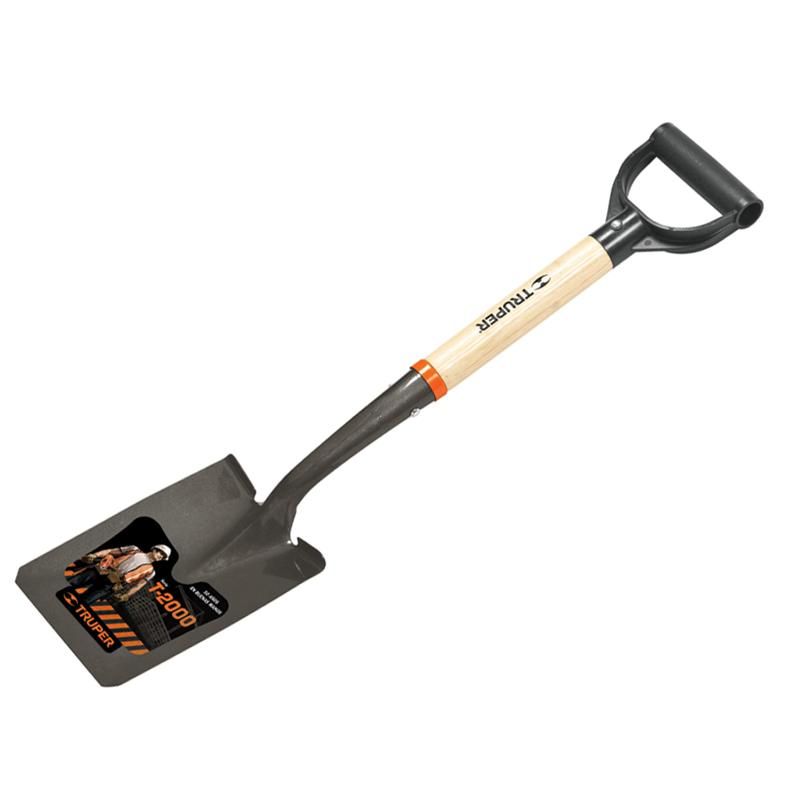 Совковая мини-лопата Truper 17194, деревянный черенок, пластиковая ручка совковая лопата grinda