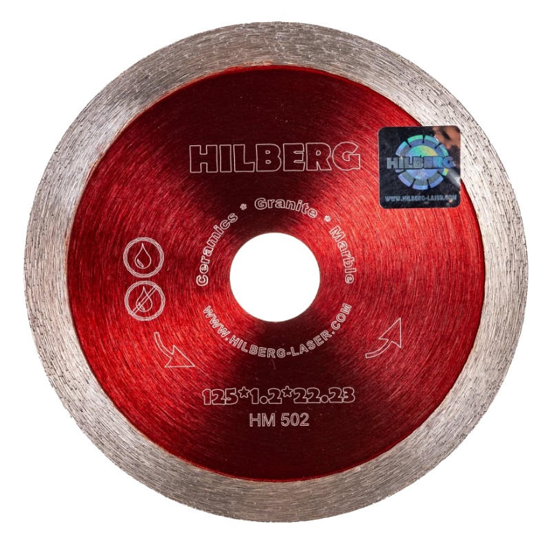 Алмазный диск Hilberg Ultra Thin HM502 (125x22,23x1,2 мм) диск алмазный по нержавеющей стали vertextools 125x22 23x1 2 мм