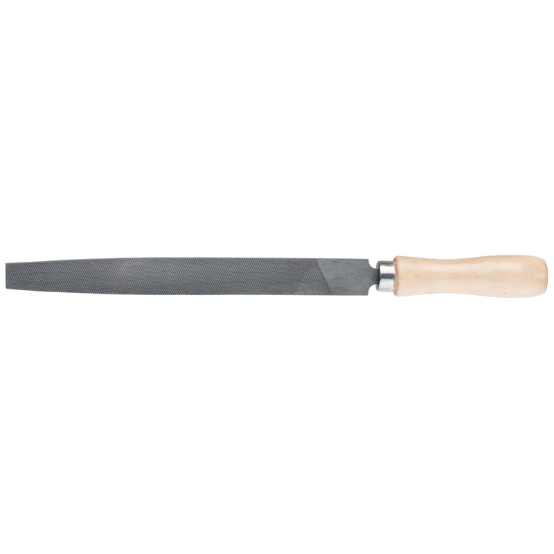Напильник Сибртех 16229 (длина 250 мм, плоская форма, деревянная рукоятка) напильник сибртех 16323 150 мм полукруглый деревянная ручка