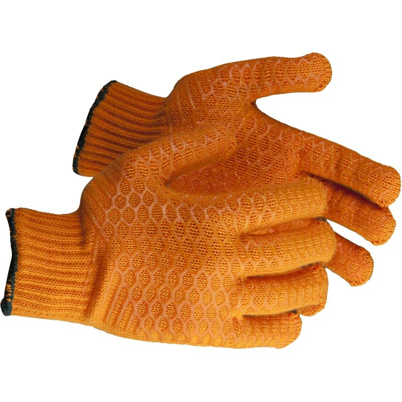 Перчатки трикотажные Зубр 11278-XL, с противоскользящим двусторонним перекрестным покрытием, L-XL (пара) трикотажные перчатки stayer