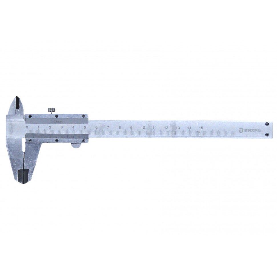 Штангенциркуль Вихрь ШЦ-150 73/11/2/1 (с глубиномером, диапазон измерения 150 мм) штангенциркуль 150 мм с глубиномером