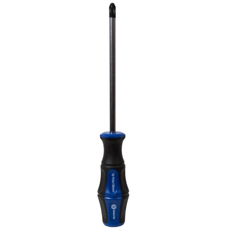 Отвертка Кобальт Ultra Grip 646-379, PH3х150мм, CR-V, 1 шт. отвертка лакра 3101014 намагниченный наконечник двухкомпонентная ручка ph2x150 мм