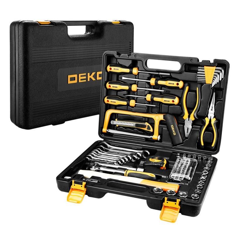 Профессиональный набор инструмента для дома и авто в чемодане Deko DKMT89 065-0737, 89 предметов