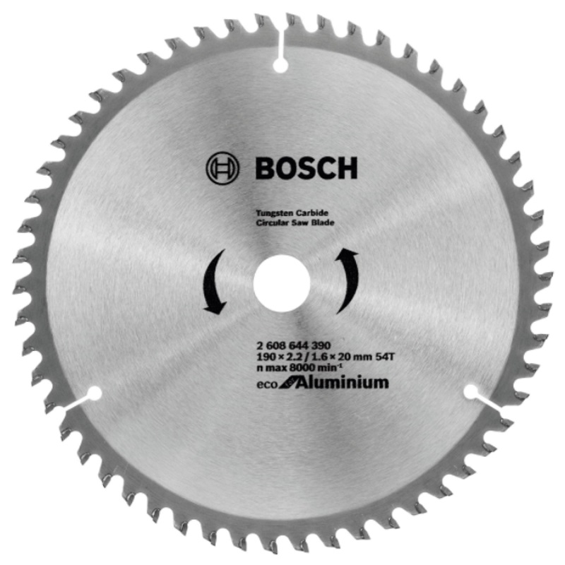 Пильный диск Bosch ECO ALU/Multi 2.608.644.390 (190 мм) диск пильный bosch multi material 210x54x30 2 608 640 511 210x54x30