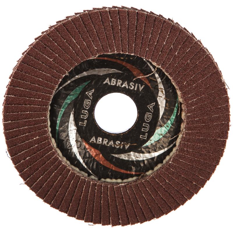 Лепестковый торцевой круг Луга-Абразив Р80 (115x22 мм) торцевой лепестковый круг луга абразив 115x22 мм р24