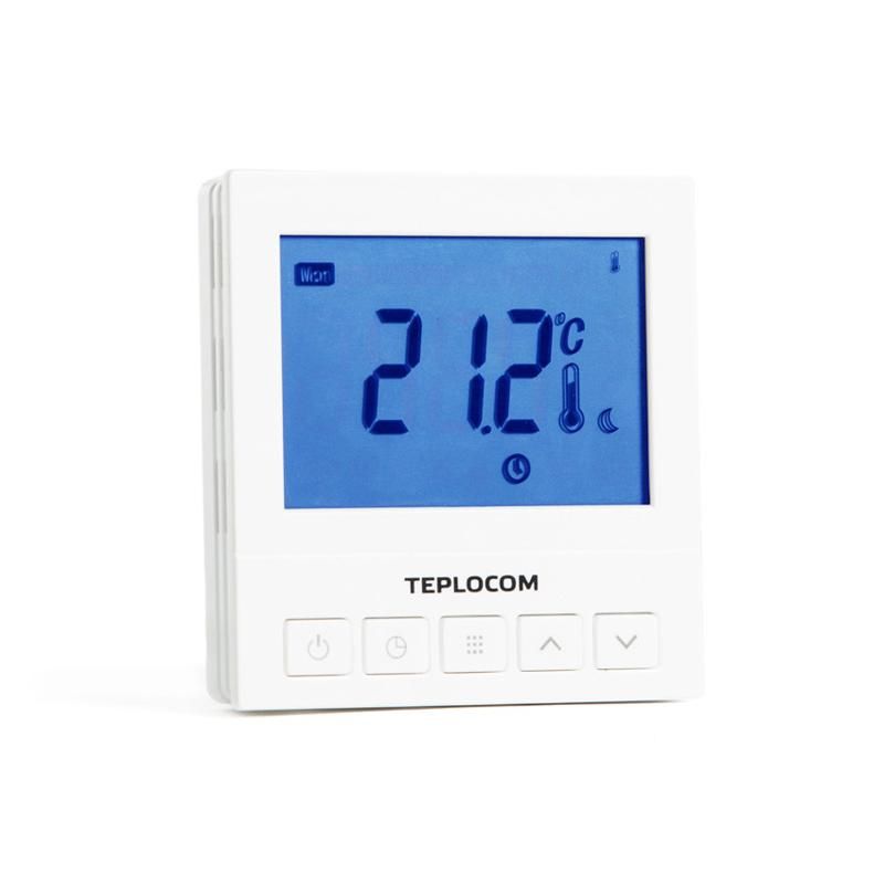 Программируемый комнатный термостат Teplocom TS-Prog-220/3A встраиваемый, для котла