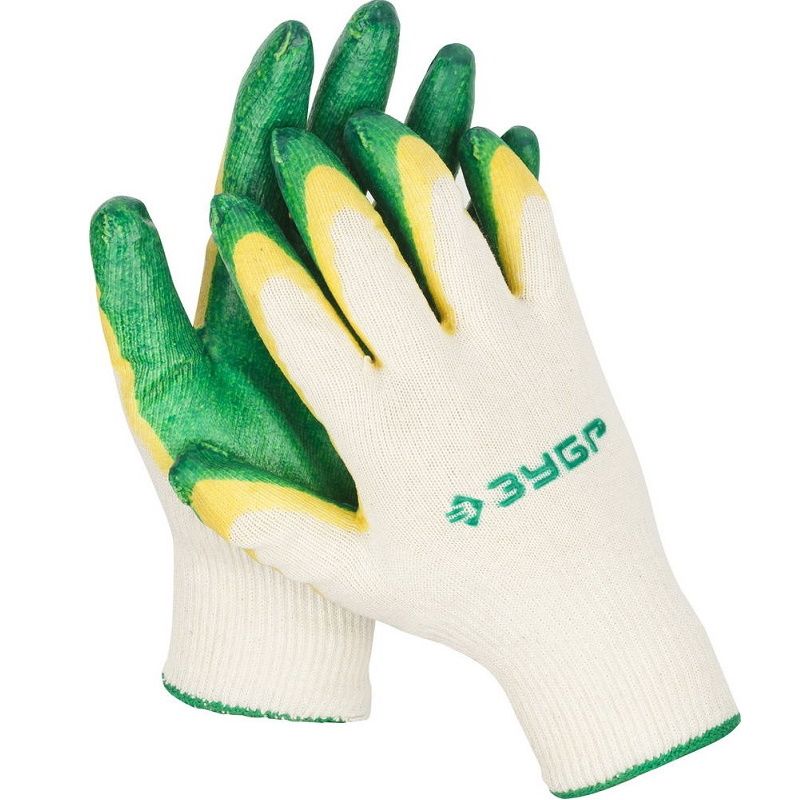 Трикотажные перчатки Зубр Мастер 11459-К10 (пара) маслобензостойкие перчатки зубр