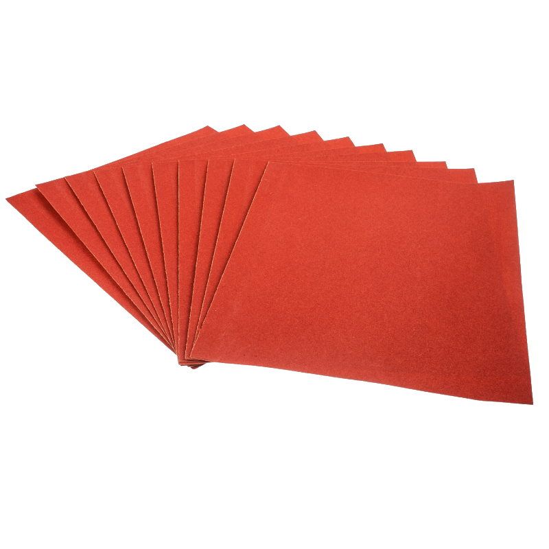 Шлифовальный лист на бумажной основе, оксид алюминия, водостойкий РемоКолор 32-5-132, Р320, 220х270мм, 10шт. акрил liquitex heavy body 59 мл красный оксид