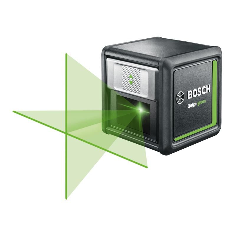 Лазерный нивелир Bosch Quigo Green Basic, держатель ММ2, 0.603.663.C02 нивелир лазерный kraftool 34640 4 держатель вм1 детектор lr 70 в кейсе
