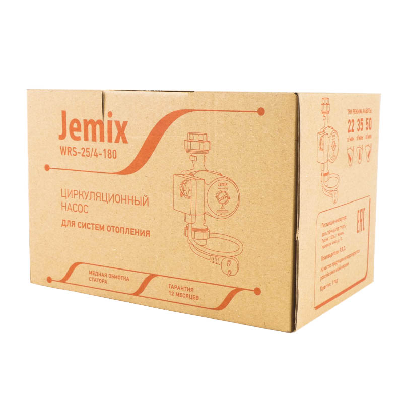 Технические характеристики - циркуляционный насос Jemix WRS-25/4-180 с .