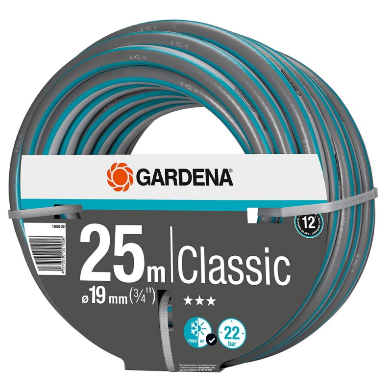 Шланг поливочный Gardena Classic 19 мм х 25 м 18026-29.000.00 текстильный шланг gardena