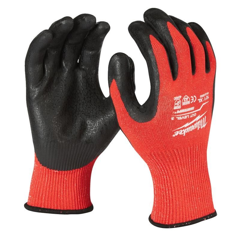 Перчатки Milwaukee 4932471421 с защитой от порезов, уровень 3, размер L/9 (пара) перчатки milwaukee 11 xxl 48229734 пара