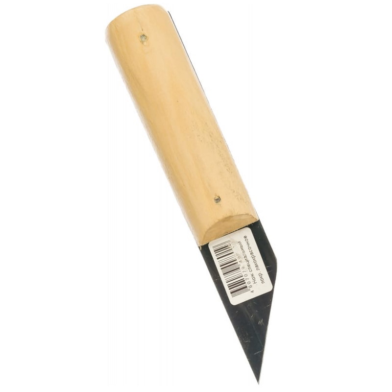 Нож сапожный Matrix 78995, 180 мм мотыжка grinda сердцевидное лезвие 3 зубца из углеродистой стали с деревянной ручкой 250мм