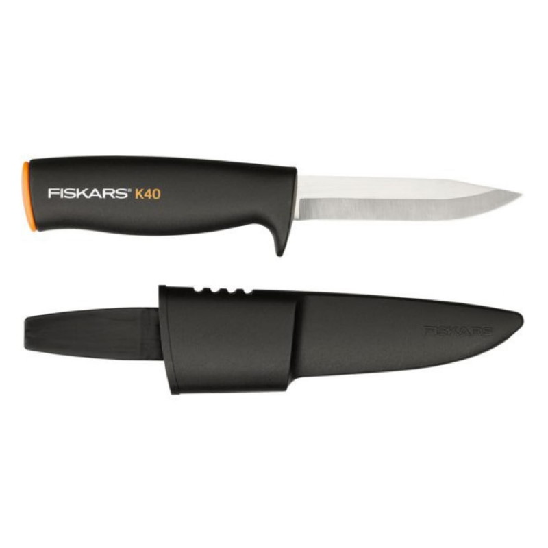 Универсальный нож Fiskars 125860 K40 1001622 точилка для топоров и ножей fiskars xsharp 1000601 упаковка