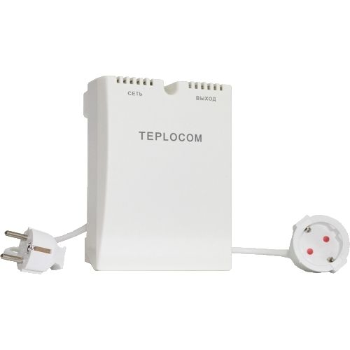 Стабилизатор напряжения однофазный Teplocom ST-555 для квартиры (небольшой размер, с защитой от молнии) стабилизатор напряжения ресанта асн 5000 1 ц переносной однофазный мощность 5квт 220в