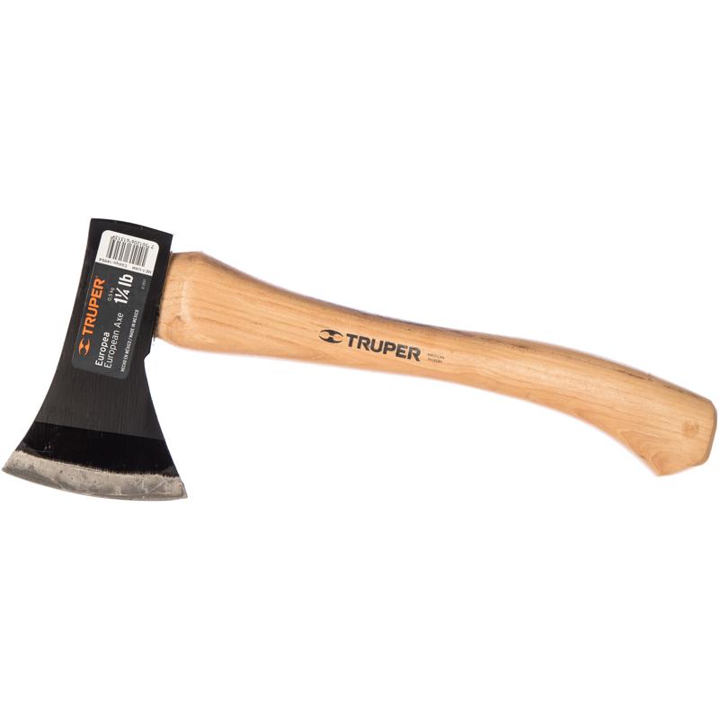 Топор Truper HC-1-1/4М 14954 с деревянной рукояткой, 565 гр. шампур двойной 65 см с деревянной ручкой