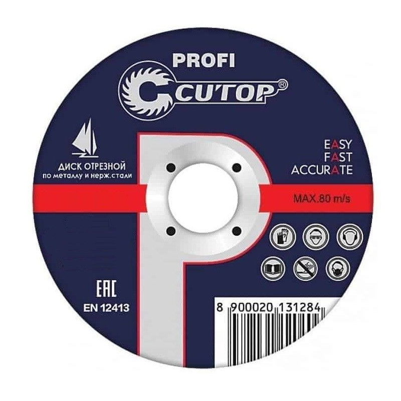 Отрезной круг Cutop Profi 39984т диск отрезной по металлу cutop profi т41 125 х 1 0 х 22 2 39983т