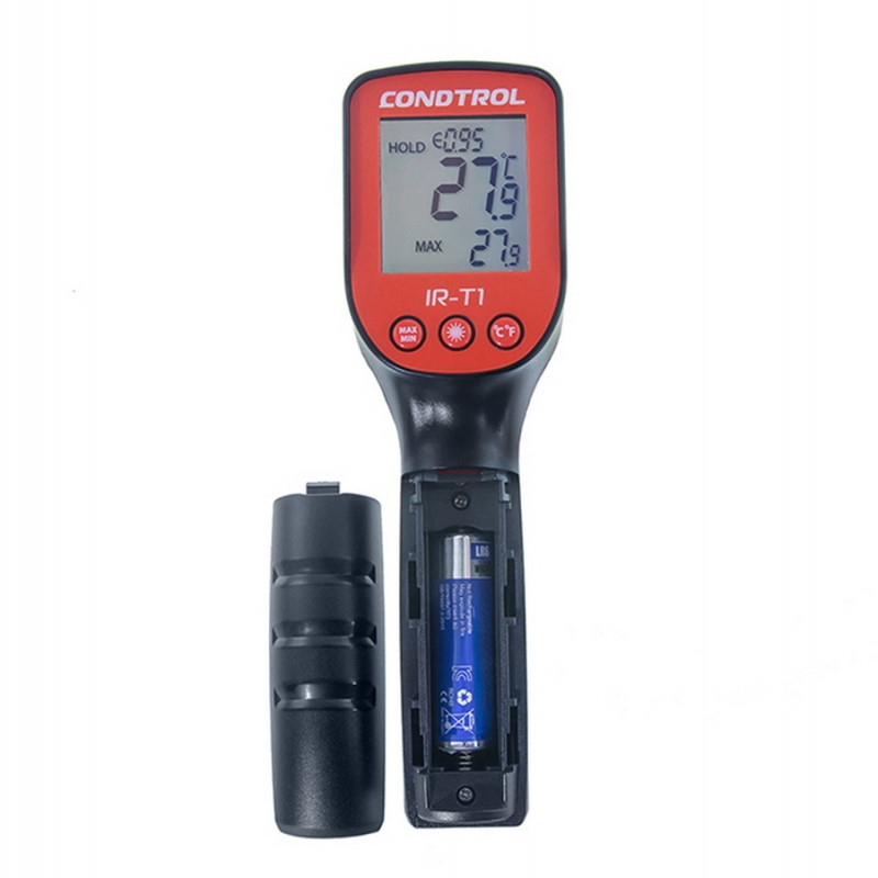 Пирометр-термометр инфракрасный Condtrol IR-T1 (диапазон от -50 до 600°С, быстрый отклик) пирометр термометр инфракрасный ada tempro 550 а00223 диапазон от 50 до 550°с