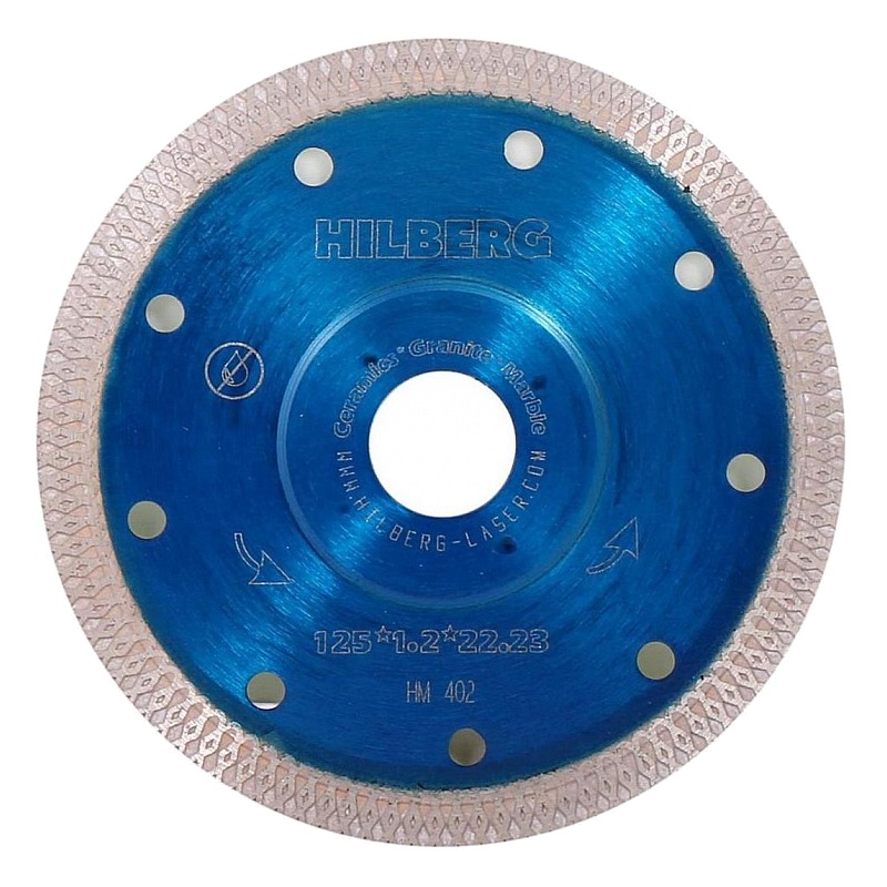 Алмазный диск Hilberg Ультратонкий Hard Materials X-Type HM402 (125x22,23 мм)