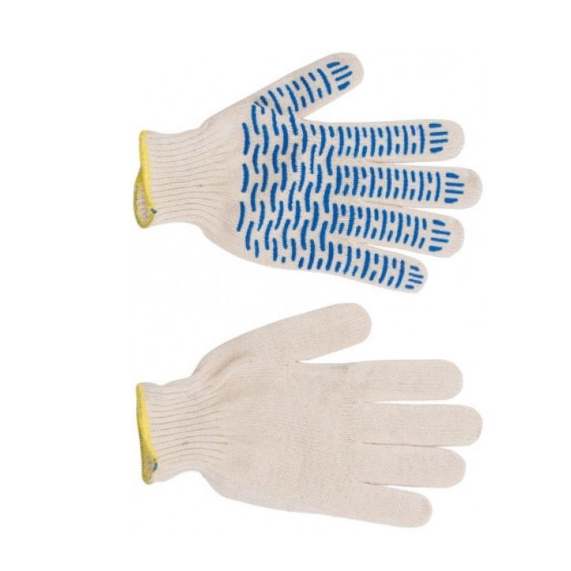 Трикотажные перчатки с ПВХ в 4 нити Волна (пара) чехол для redmi note 9t бампер пластиковый nillkin морская волна