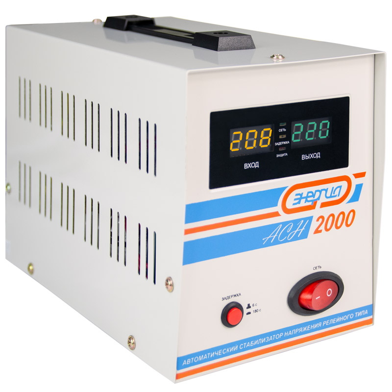 Стабилизатор напряжения Энергия АСН-2000 Е0101-0113 (однофазный, точность 92%, способ установки напольный)